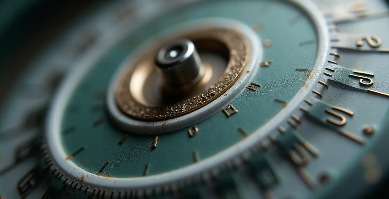 Gros plan sur texture d’un compteur électrique moderne